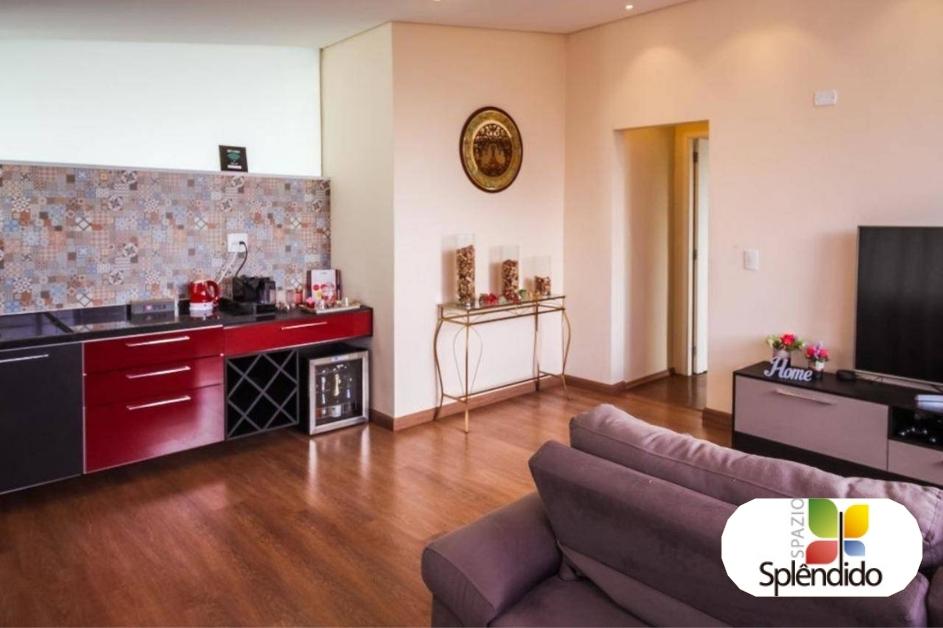 Sala de estar com espaço bar - Apartamento Spazio Splendido Sorocaba
